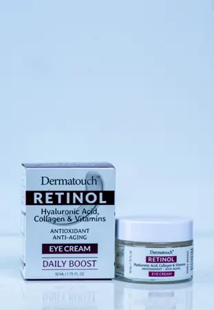 Dermatouch RETINOL Hyaluronic Acid, Collagen & Vitamins Antioxidant Anti Aging  Eye Cream 