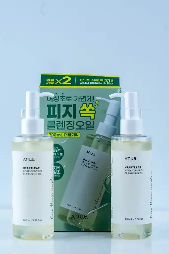 HEART LEAF  x2  Pore Control cleansing oil 